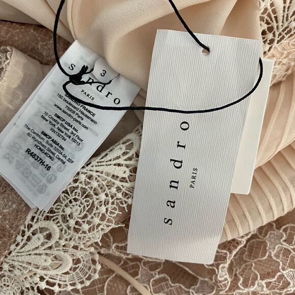 Sandro SZ 3 Peaches lace dress - Picture 4 of 7